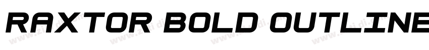 Raxtor Bold Outline字体转换